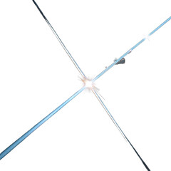 Abstract light rays intersecting