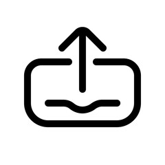 upload data icon with line style, perfect for user interface projects