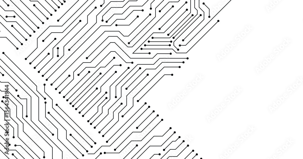 Wall mural abstract background with high-tech technology texture circuit board texture. electronic motherboard 
