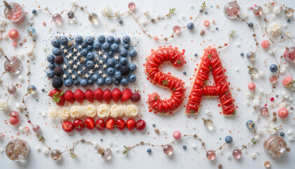 Red, white, and blue deliciousness, a festive and healthy USA snack.