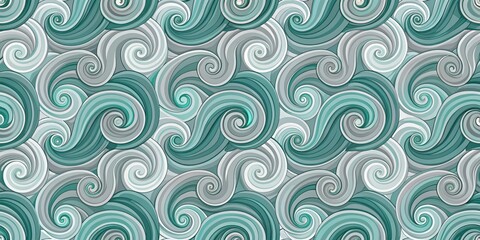 Gradient hues of grey and teal swirling together in a mesmerizing