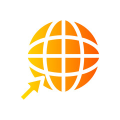 internet access gradient icon