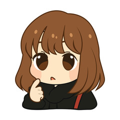 Cute Cartoon Character Shocked