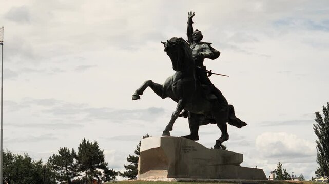 Bronze statue of Russian General Alexander Suvorov on horseback, located in Tiraspol&rsquo;s central square. A key symbol of Transnistrian identity and military heritage.