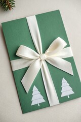 Holiday Gift Presentation Home Greeting Card Festive Close-up Celebrating the Season