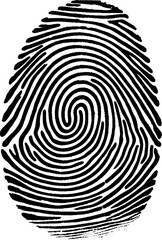 Fingerprint image. Vector art