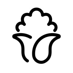 corn icon with line style, perfect for user interface projects