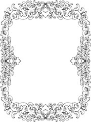frame with flowers