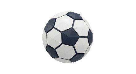 Obraz premium Classic Black and White Soccer Ball Isolated on Clean White Background