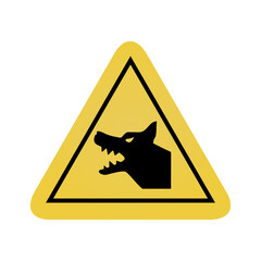 beware of dog sign