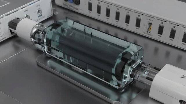 Electric arcs to pulse and dance around the device, with varying intensity to show energy fluctuations The device itself could rotate slowly, Next gen battery tech concept