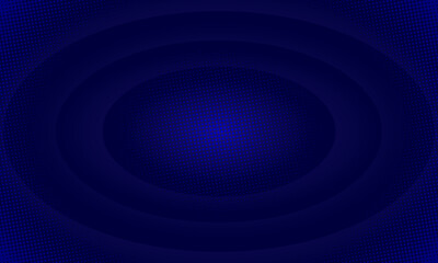 Scene circle gradient blue on dark background with halftone effect. Futuristic backdrop design concept. 