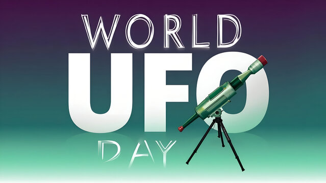 Celebrating World UFO Day with a Telescope Ready to Explore the Skies for Unidentified Flying Objects