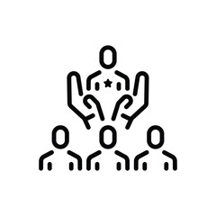Obraz premium Black line icon for special