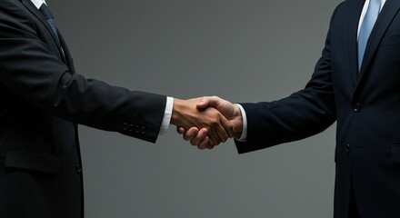 Businesspeople handshake agreement