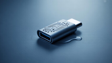 Metallic adapter with circuit design and liquid circuit board