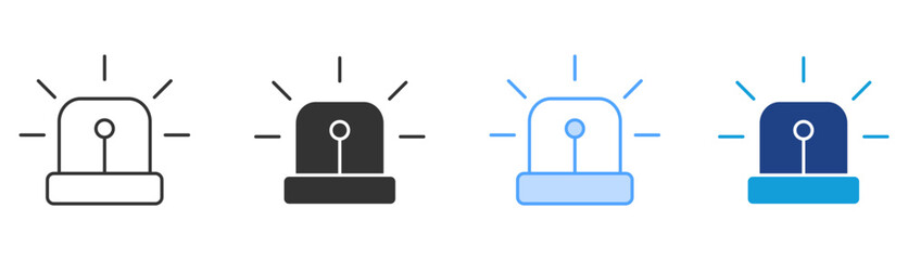 Emergency Icon Set Multiple Style Collection