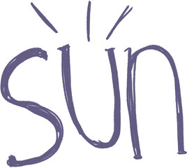 Cute Sun Doodle, Hand Drawn Cartoon Sketch, Smiling Sun Illustration, Playful Line Art