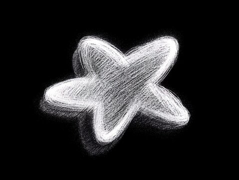 minimalist icon star rating: perfect for sports interior posters, isolated on black background for a modern touch