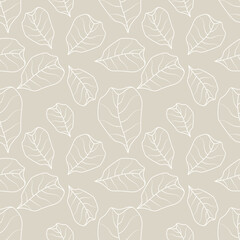 seamless pattern with leaves