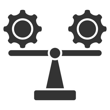 Stability Glyph Icon Element For Design