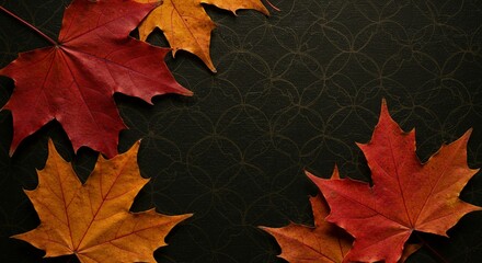 Autumn leaves design background