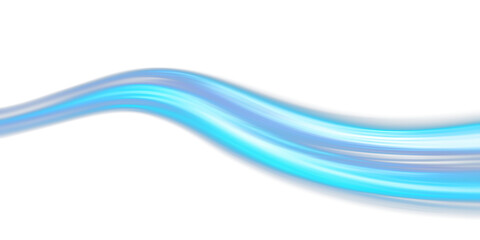 Obraz premium blue speed light streak wave on black background,colorful light trails in the dark, neon motion blur effect,glowing speed lines