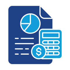Accounting Dual Tone Icon Element For Design