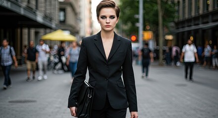Woman in city street (1)
