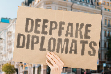 Deepfake diplomats: Synthetic politicians debating. SYNTHETIC. POLITICIANS. DEBATING. VIRTUAL. UN....
