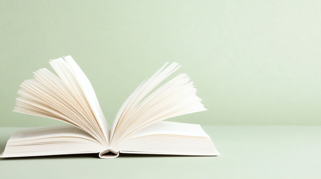 An open book rests on a soft surface, inviting readers to explore its pages and indulge in the world of literature and learning.