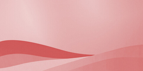 Pink - red gradient background, with smooth curves forming geometric shapes, natural color...