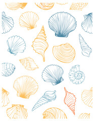 shells seamless pattern