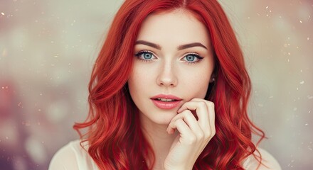 Woman with red hair