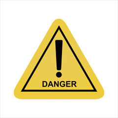 yellow warning triangle sign