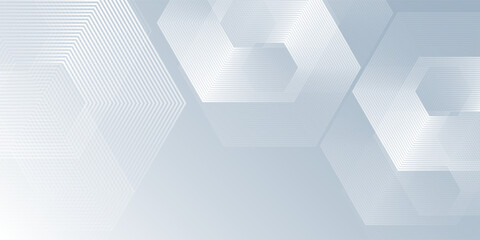 White abstract background with dynamic wavy hexagon texture. suitable for wallpaper abstract design art modern