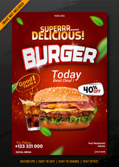 Special delicious food menu social media banner post template 1