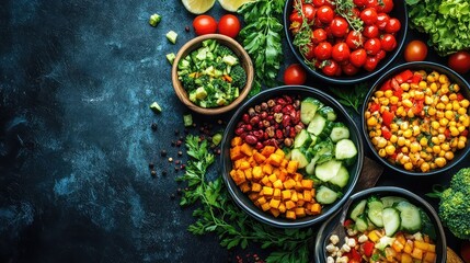 Healthy eating advocacy image with plant-based meals, nutritional balance, organic food, wellness promotion, diet education, food labeling, sustainable consumption, health literacy