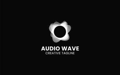 Audio wave , music, pulse logo design template in modern design