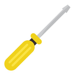 Fototapeta premium Flathead Screwdriver Illustration