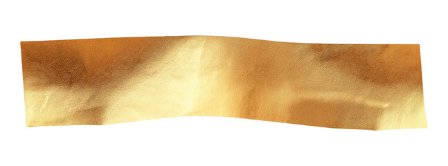 Obraz premium Gold colored foil strip isolated on a transparent background