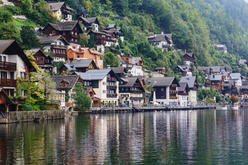 Beautiful village of Hallstatt, Salzkammergut, Austria
