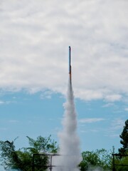 Bun Bang Fai Festival, Thailand community rocket festival, the festival features vibrant rocket processions, spectacular launches taking off to the sky, 