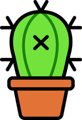 Small cactus in a pot