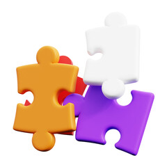 Colorful Puzzle Pieces