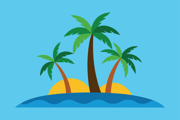 palm tree on the beach