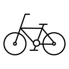 自転車のアイコンイラスト（線画）001