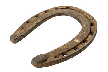 Horseshoe on a White Background isolated on Transparent Background