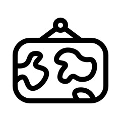 island icon with line style, perfect for user interface projects