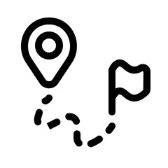 way icon with line style, perfect for user interface projects